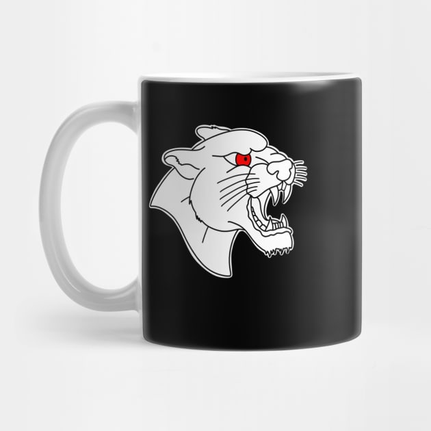 HomeSchoolTattoo Panther Head (RED EYE) by HomeSchoolTattoo